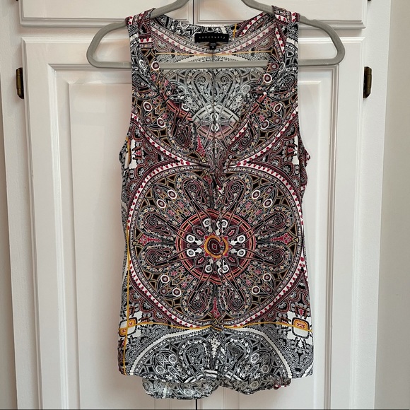Sanctuary Dashiki Craft Shell Sleeveless Top Sz M - Picture 3 of 13